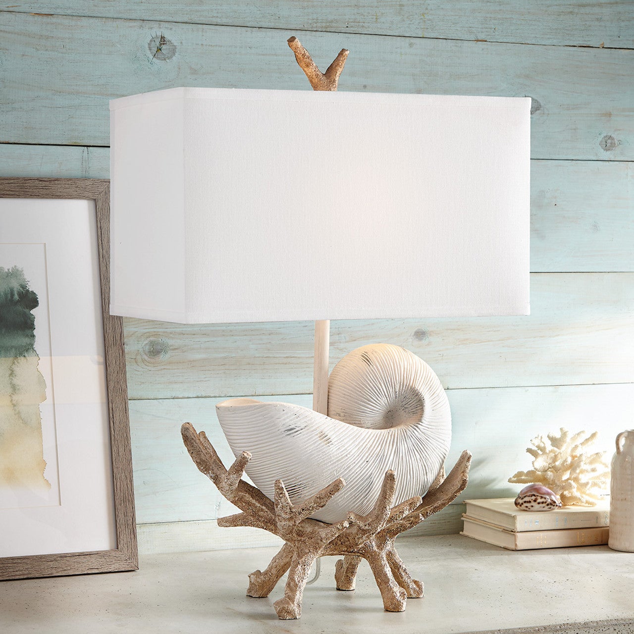 Beachside Shell Table Lamp